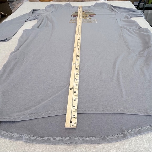 Gray Tee Dress - Size 2XL - 100% Cotton - Picture 6 of 14